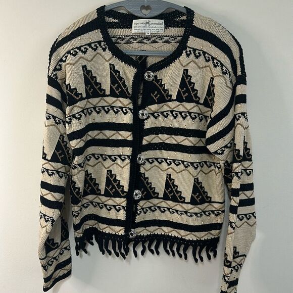 Vintage The Peruvian Connection Button Down Cardigan Sweater - Picture 1 of 9